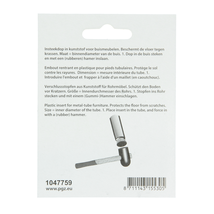 Mack 1047759 - tappo in plastica nero ø 25 mm 4 pz | 6 pezzi