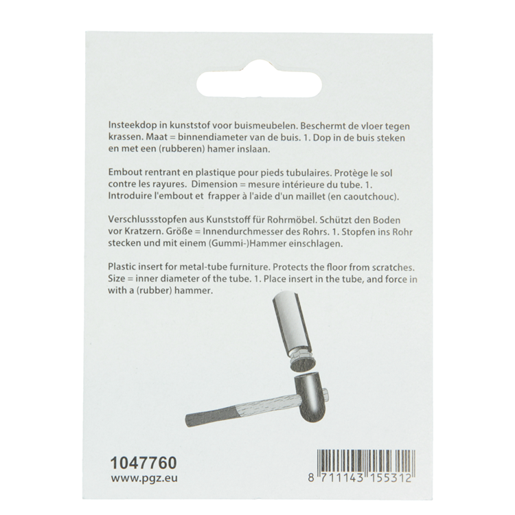 Mack 1047760 - tappo in plastica nero ø 12 mm 4 pz | 6 pezzi