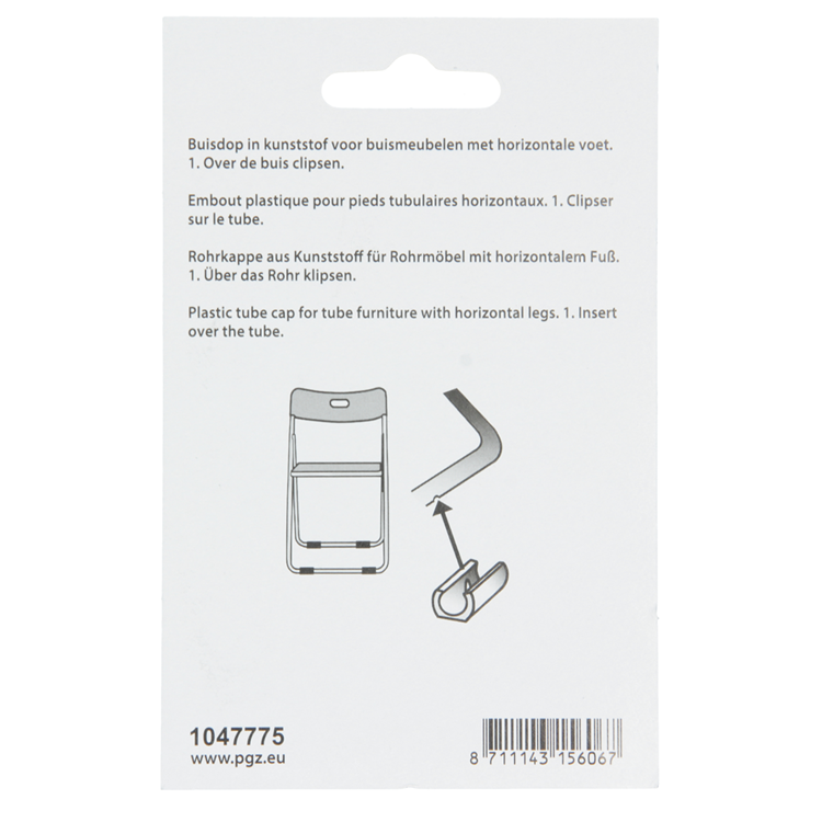 Mack 1047775 - tappo tubo plastica nero ø 20 mm 4 pz | 6 pezzi
