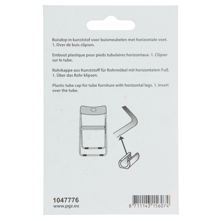 Mack 1047776 - tappo tubo plastica nero ø 25 mm 4 pz | 6 pezzi