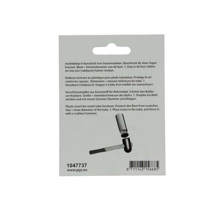 Mack 1047737 - tappo in plastica nero ø 22 mm 4 pz | 6 pezzi