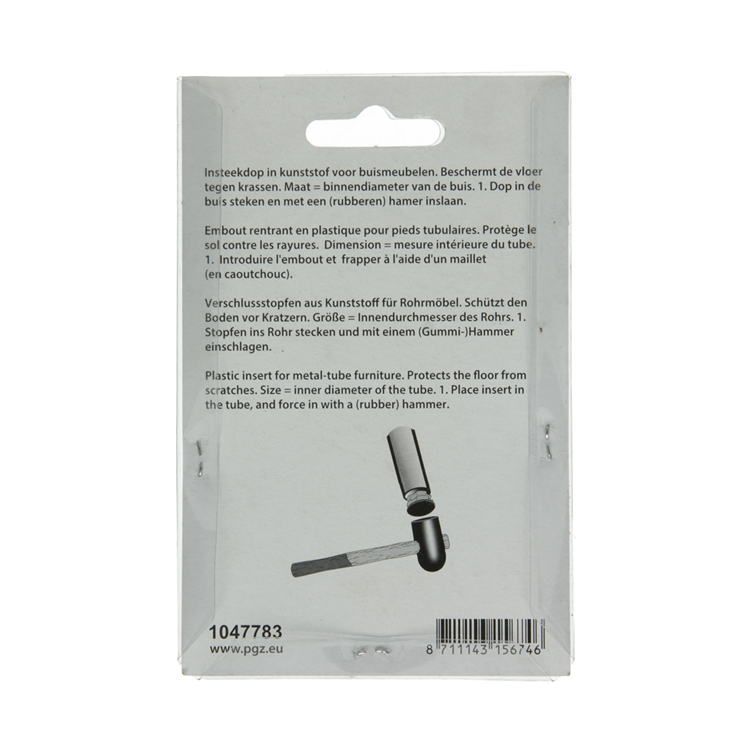 Mack 1047783 - tappo in plastica nero 30 x 50 mm 4 pz | 6 pezzi