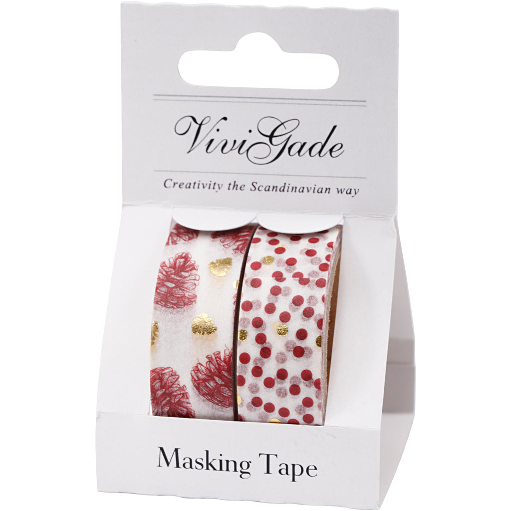 Https: www.cchobby.nl masking-tape-denneappels-en-stippen-folie-b-15-mm-2x4-m-1-doos