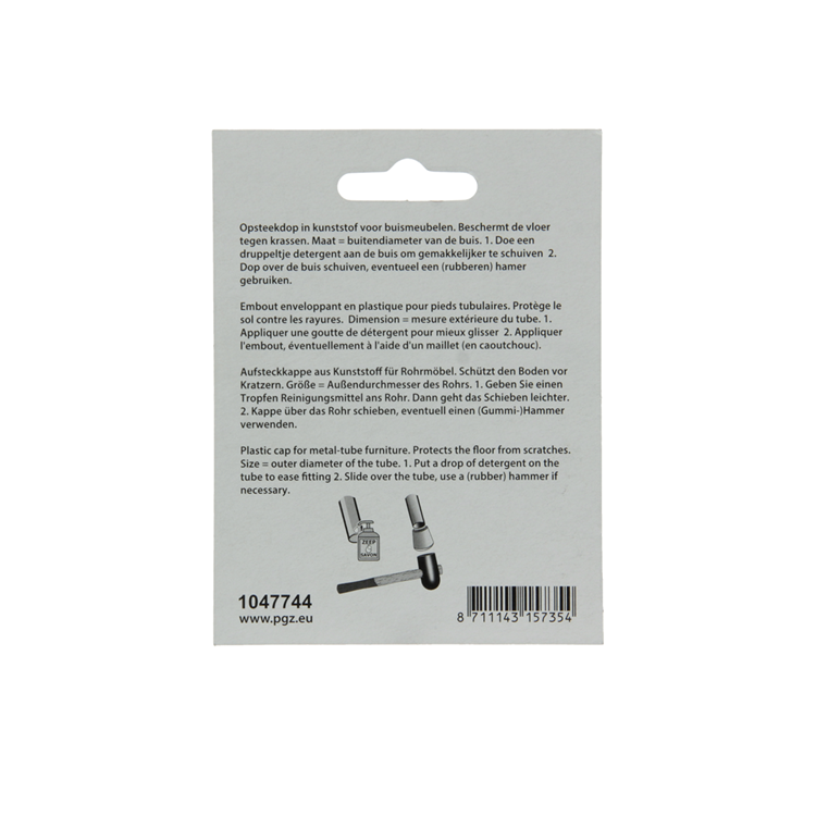 Mack 1047744 - tappo in plastica nero ø 10 mm 4 pz | 6 pezzi