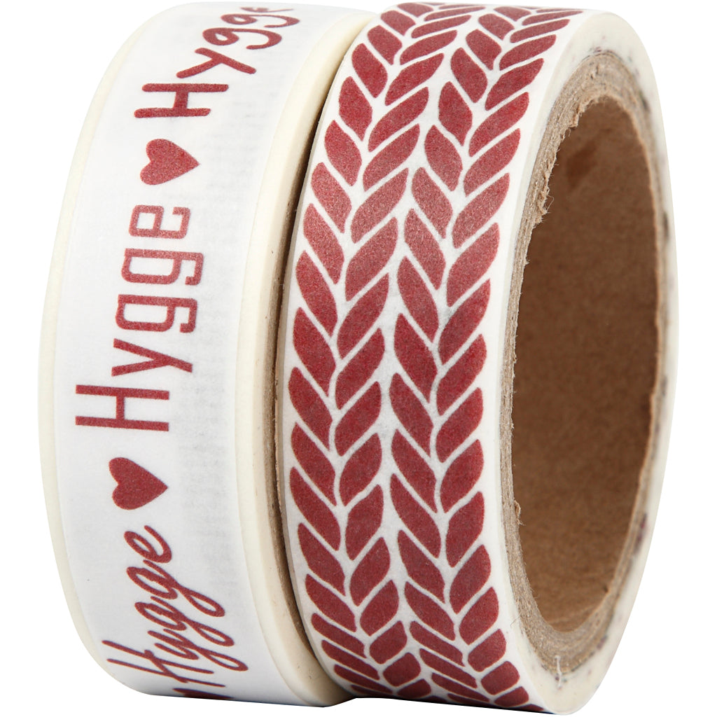 Nastro per mascheratura Vivi Gade, hygge e punto maglia, l: 15 mm, 2x5 m 1 scatola