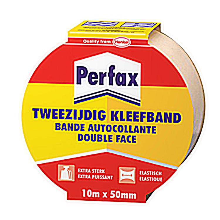 Perfax 1000916 - cinta adhesiva doble cara 10m | 6 piezas