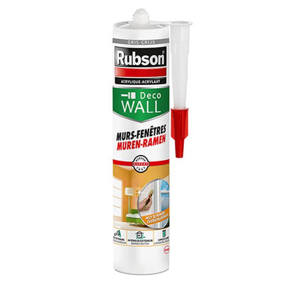 Rubson 1046432 - paredes ventanas acrílico gris 280ml | 6 piezas