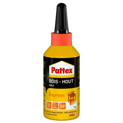 Pattex 1001835 - colla per legno express 75gr | 6 pezzi