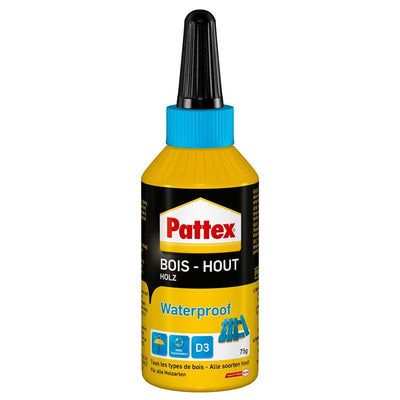 Pattex 1001836 - colla per legno impermeabile 75gr | 6 pezzi