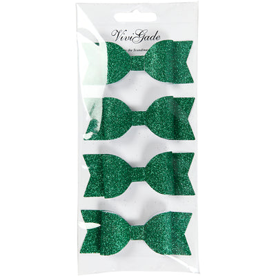 Fiocchi Vivi Gade, misura 31x85 mm, glitter verde, 4 pezzi 1 scatola