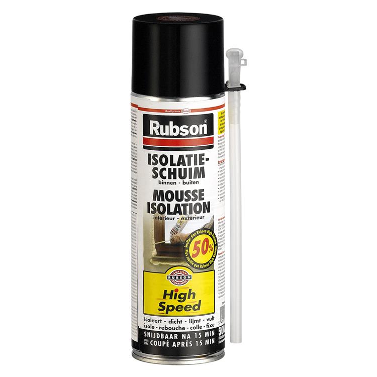 Rubson 1026608 - espuma aislante de alta velocidad 500ml | 12 piezas