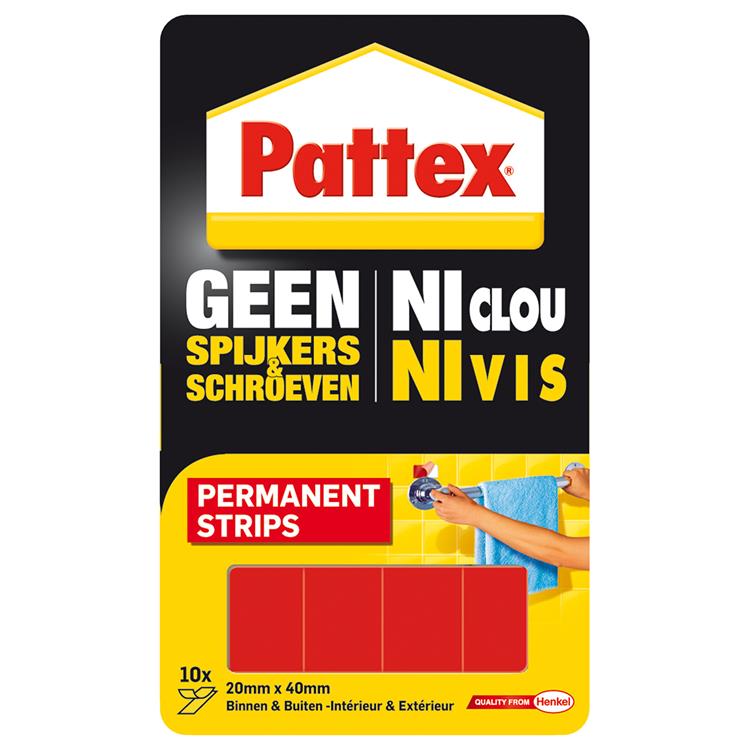 Pattex 1002601 - supermont.strip permanente | 6 pezzi