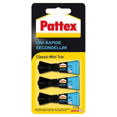 Pattex 1003849 - mini trio classico 3x1g | 6 pezzi