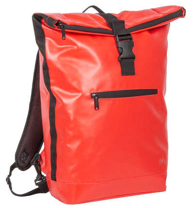 Rolltop de carbono Rolltop de carbono Urban PU Single Bicycle Bag Mochila roja 63.102204