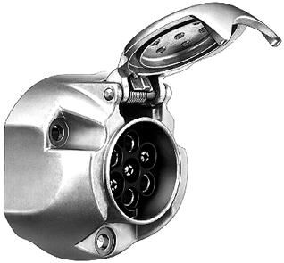 Hella stopcontact socket 7-pin screw connection