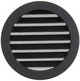 Renson 1061635 - hoja redonda incorporada núm. con malla 434r dia 160 ral 9005 negro | 10 piezas