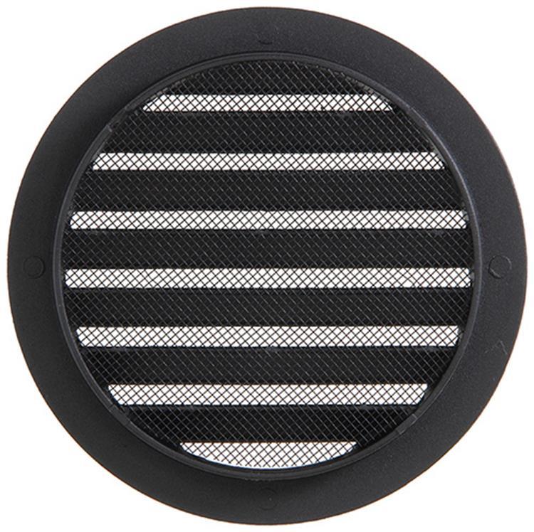Renson 1061635 - hoja redonda incorporada núm. con malla 434r dia 160 ral 9005 negro | 10 piezas
