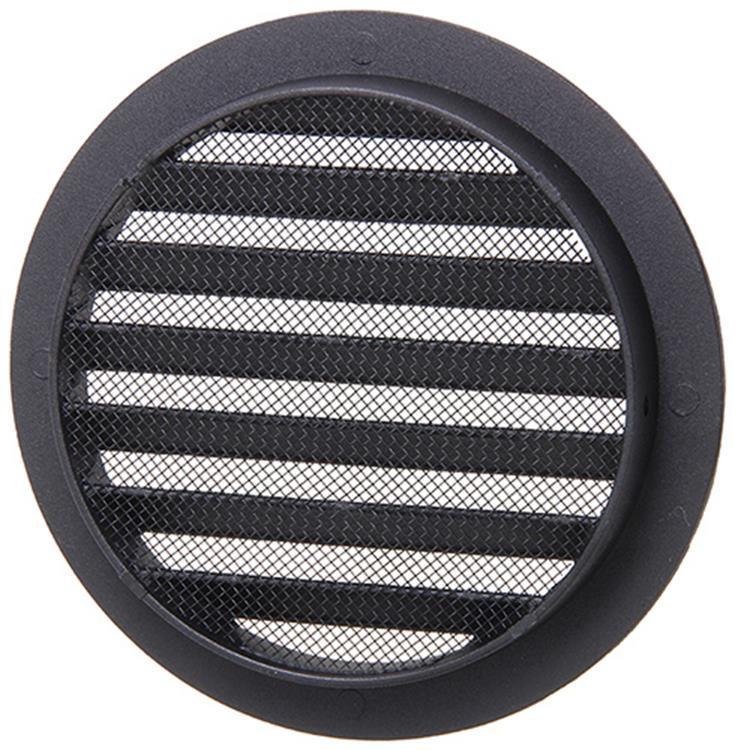Renson 1061635 - hoja redonda incorporada núm. con malla 434r dia 160 ral 9005 negro | 10 piezas