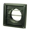 Renson 1069269 - rejilla campana extractora empotrable acero inoxidable 633 negro (dia 100) | 2 piezas