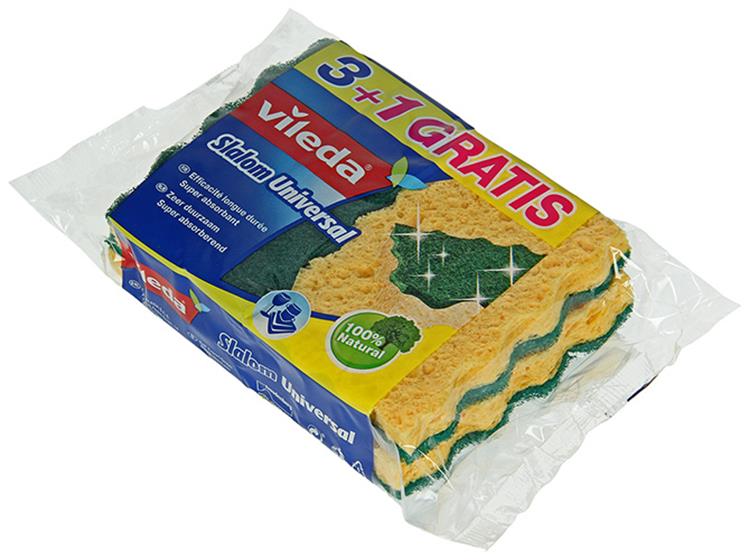 Vileda 1009691 - Estropajo slalom universal 3+1 | 15 piezas