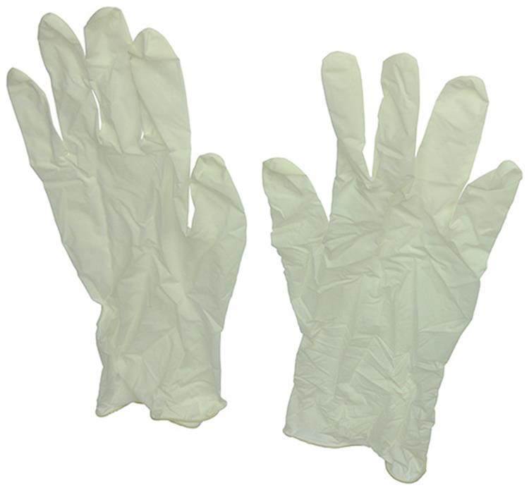 1001517 - guante de látex l 100 uds | 2 piezas