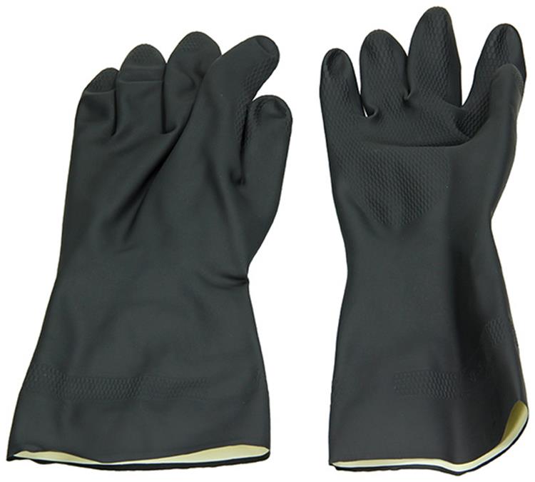 Heva 1009811 - guante ruby ​​negro 8 m | 10 piezas