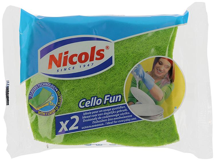 Nicols 1005325 - esponja violonchelo fun x2 | 14 piezas