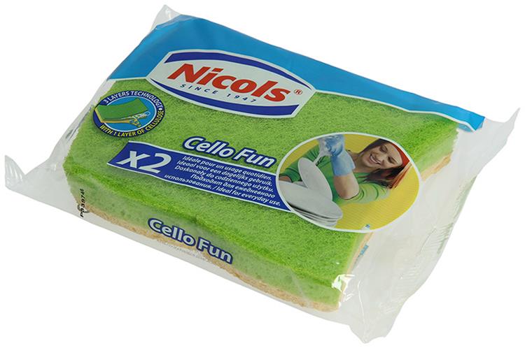 Nicols 1005325 - esponja violonchelo fun x2 | 14 piezas