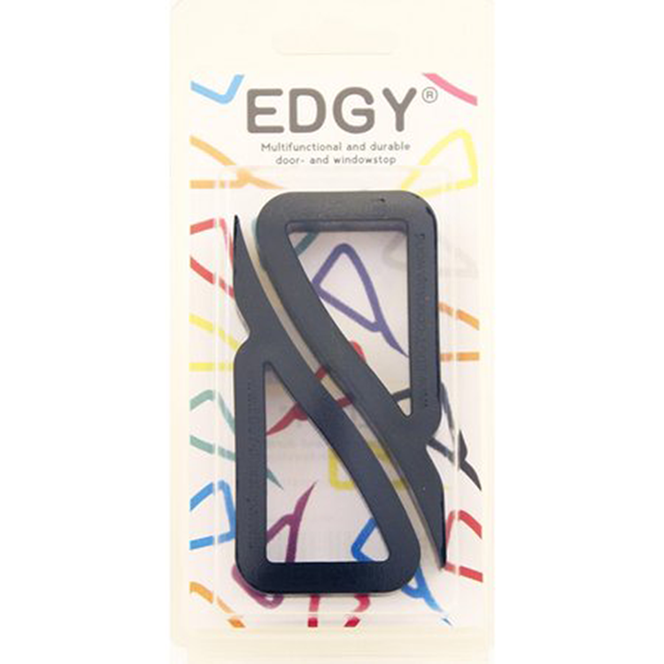 Edgy 1067111 - tope para puertas y ventanas negro | 5 piezas