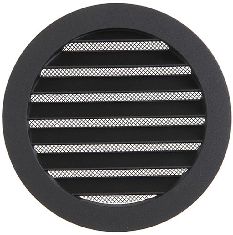 Renson 1061635 - hoja redonda incorporada núm. con malla 434r dia 160 ral 9005 negro | 10 piezas