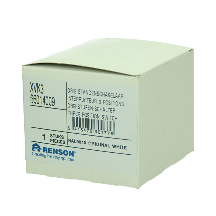 Renson 1062435 - interruptor xvk 3 posiciones blanco | 2 piezas
