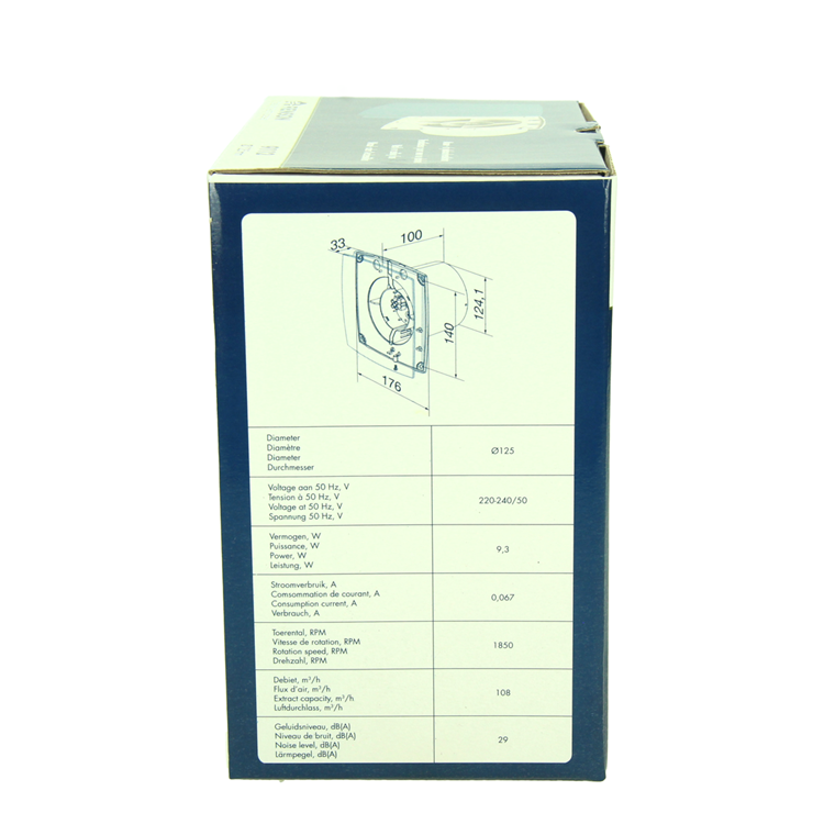 Renson 1069253 - mecc. ventilatore standard 9112 (dia 125) | 2 pezzi