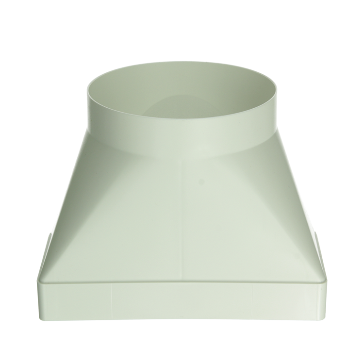 Renson 1069274 - Pieza de conexión de PVC redonda recta 7021 (220x90-dia 150) (blanco) | 3 piezas