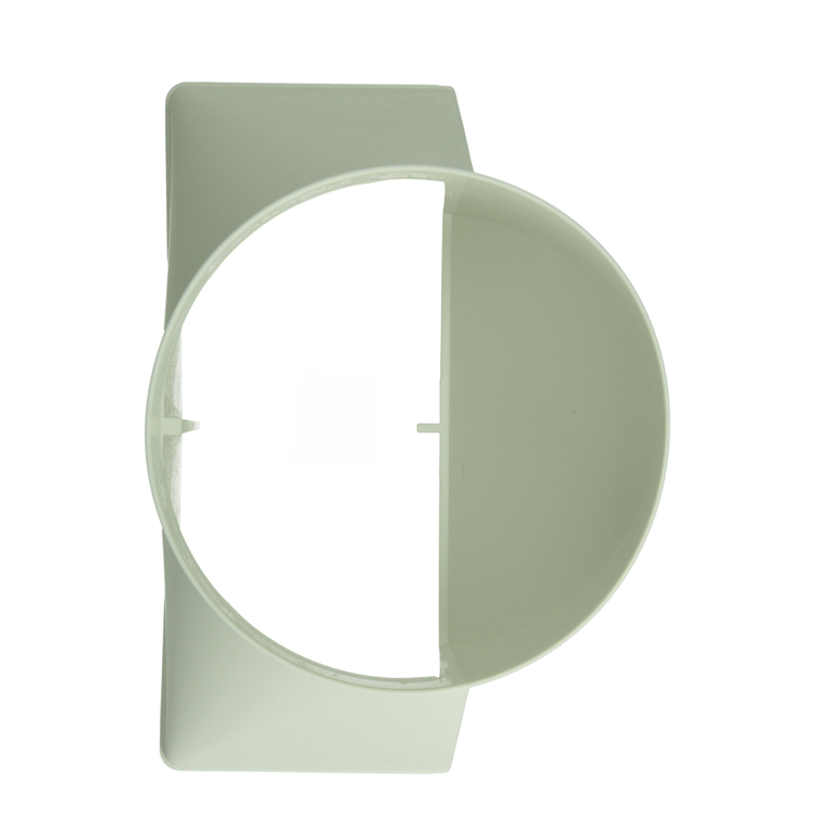 Renson 1069274 - Pieza de conexión de PVC redonda recta 7021 (220x90-dia 150) (blanco) | 3 piezas