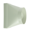 Renson 1069274 - Pieza de conexión de PVC redonda recta 7021 (220x90-dia 150) (blanco) | 3 piezas