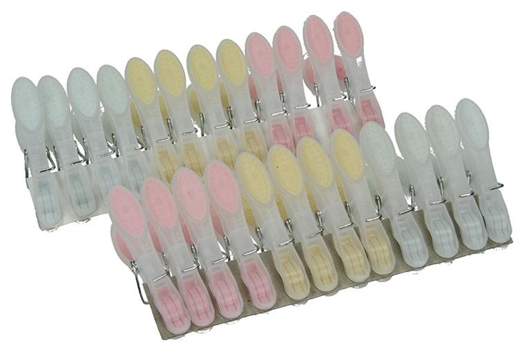 Moerman 1003413 - pinzas para la ropa soft grip 24 piezas | 12 piezas