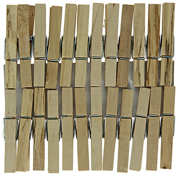 Starbright 1056830 - pinzas para ropa madera sb 24uds | 6 piezas