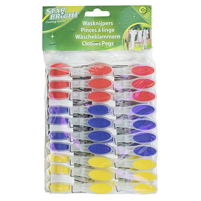 Starbright pinzas para ropa soft grip 40uds