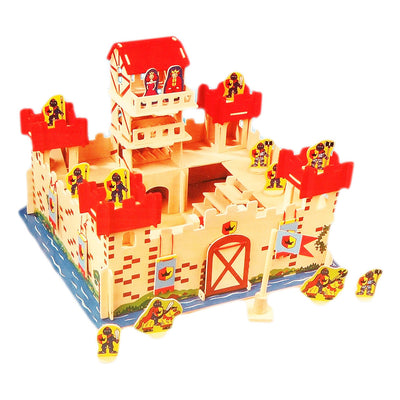 Castello di legno di Playwood con accessori