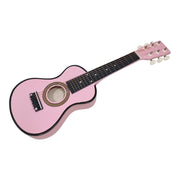 Playwood kindergitaar - roze houten speelgoedinstrument met 6 snaren - afbeelding 1