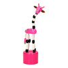 Playwood houten drukpop giraffe gekleurd