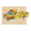 Playwood houten noppenpuzzel ambulance, 9st.