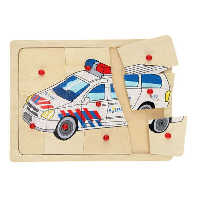 Puzzle in legno Playwood Police, 9 pz.