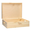 Caja de almacenamiento rectángulo de la válvula de tapa de pino