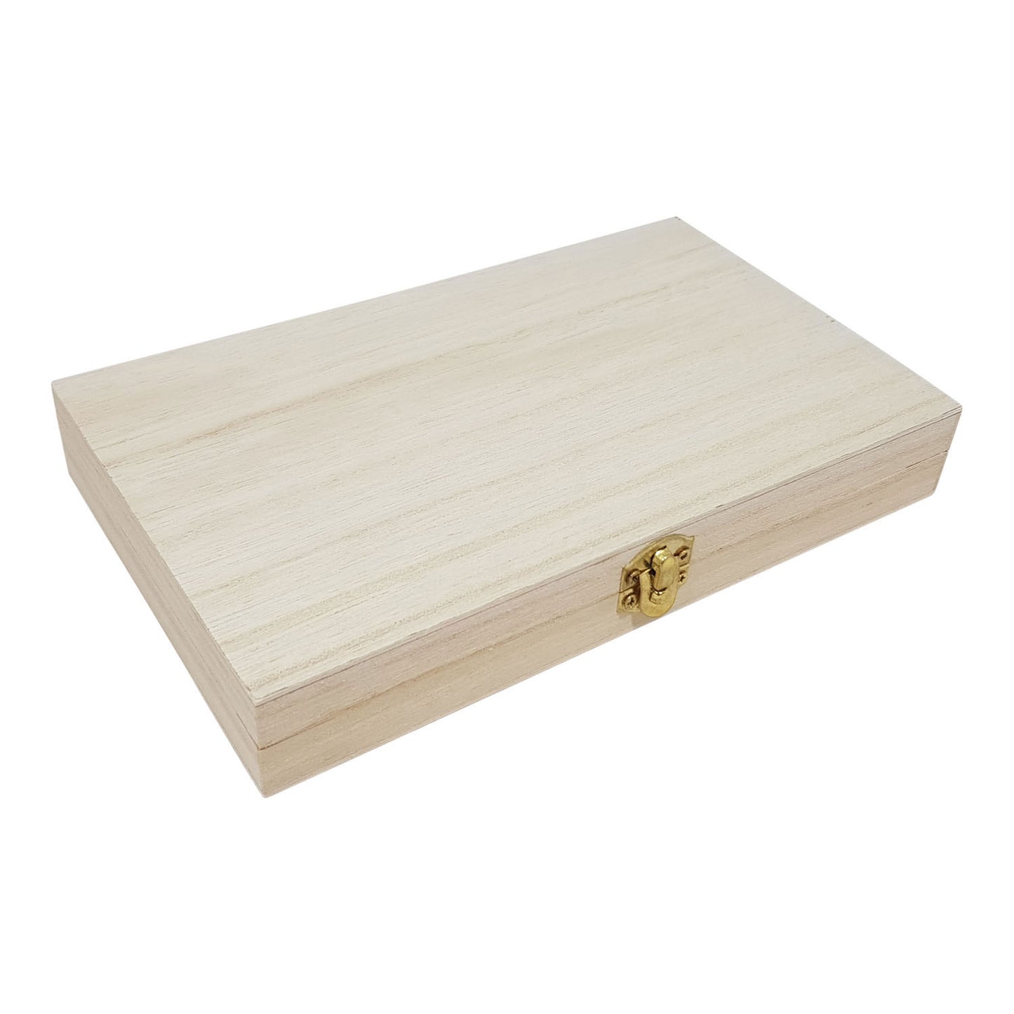 Box rettangolo con coperchio Paulowia Wood