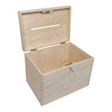 Playwood wooden envelope box with lock - afbeelding 2