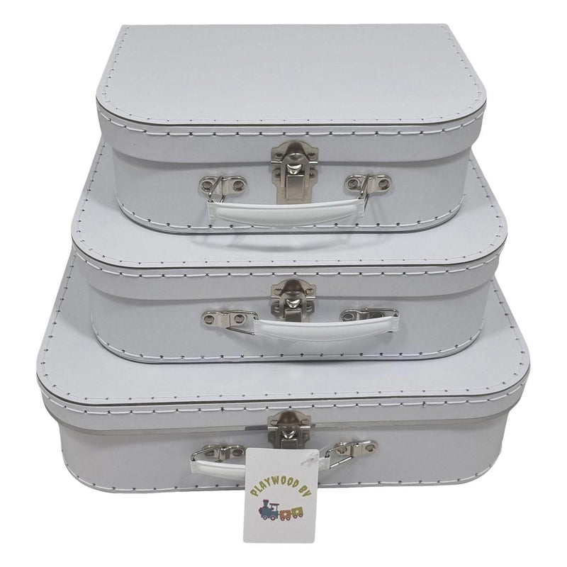 Set di valigie di cartone Playwood Bianco, 3 °.