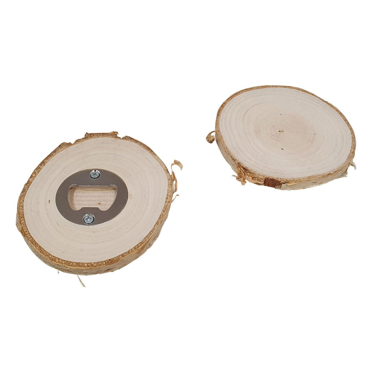 Playwood Wooden Coaster con botella de madera de abedul Birch