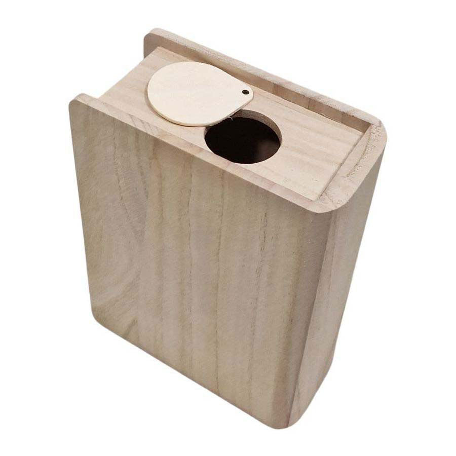 Playwood alcancía de madera forma libro paulownia