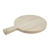 Tabla de cortar de madera Playwood redonda con mango, 34cm